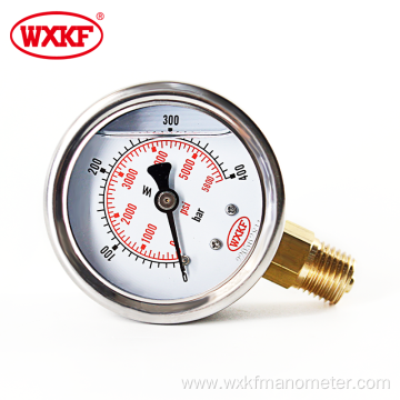 Y60 series bottom connection Shockproof pressure gauges